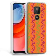 Purple Grn Vine Print Slim Cover For Motorola Moto G (Power, Stylus, Play, 5G), Print in USA