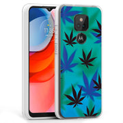 Marijuana Blue Print Slim Cover For Motorola Moto G (Power, Stylus, Play, 5G), Print in USA