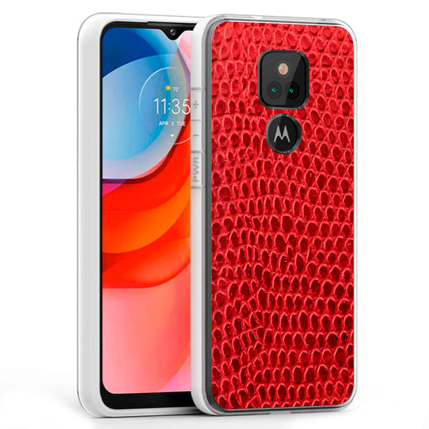 Leather Skin Print Slim Cover For Motorola Moto G (Power, Stylus, Play, 5G), Print in USA