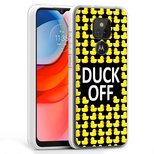 Duck OFF Print Slim Cover For Motorola Moto G (Power, Stylus, Play, 5G), Print in USA