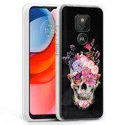 Flower Skull Print Slim Cover For Motorola Moto G (Power, Stylus, Play, 5G), Print in USA