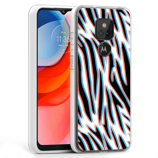 3D Zebra 3 Print Slim Cover For Motorola Moto G (Power, Stylus, Play, 5G), Print in USA