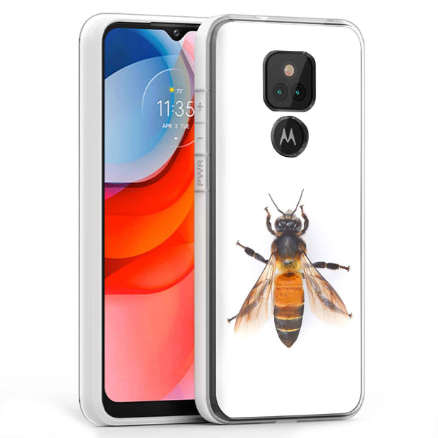 Bee Photo Print Slim Cover For Motorola Moto G (Power, Stylus, Play, 5G), Print in USA