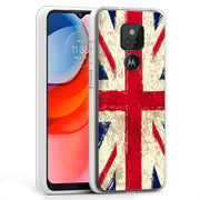 Old UK Flag Print Slim Cover For Motorola Moto G (Power, Stylus, Play, 5G), Print in USA