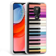 Rainbow Piano Print Slim Cover For Motorola Moto G (Power, Stylus, Play, 5G), Print in USA