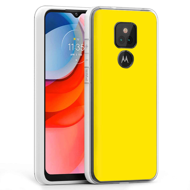 Yellow Print Slim Cover For Motorola Moto G (Power, Stylus, Play, 5G), Print in USA