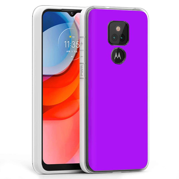 Purple Print Slim Cover For Motorola Moto G (Power, Stylus, Play, 5G), Print in USA