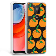 Orange Fruit Print Slim Cover For Motorola Moto G (Power, Stylus, Play, 5G), Print in USA