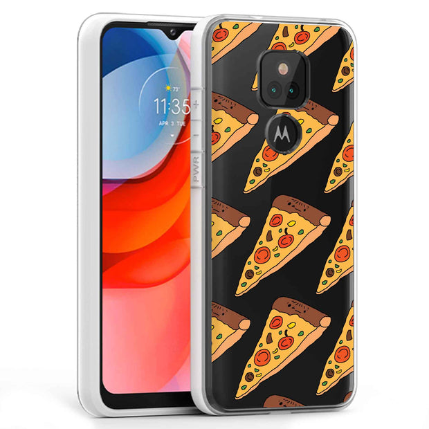 Pizza Print Slim Cover For Motorola Moto G (Power, Stylus, Play, 5G), Print in USA