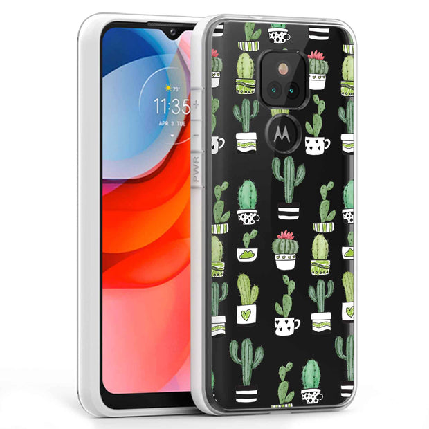 Cute Cactus  Print Slim Cover For Motorola Moto G (Power, Stylus, Play, 5G), Print in USA