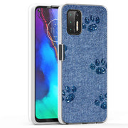 Paw Footprints Print Slim Cover For Motorola Moto G (Power, Stylus, Play, 5G), Print in USA