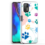 Paw Color 2 Print Slim Cover For Motorola Moto G (Power, Stylus, Play, 5G), Print in USA