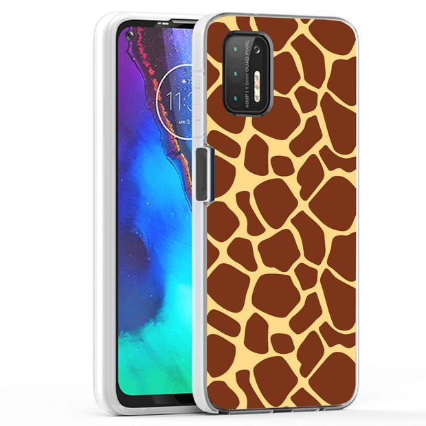 Giraffe Spot Print Slim Cover For Motorola Moto G (Power, Stylus, Play, 5G), Print in USA