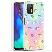 Rainbow Unicorn Print Slim Cover For Motorola Moto G (Power, Stylus, Play, 5G), Print in USA