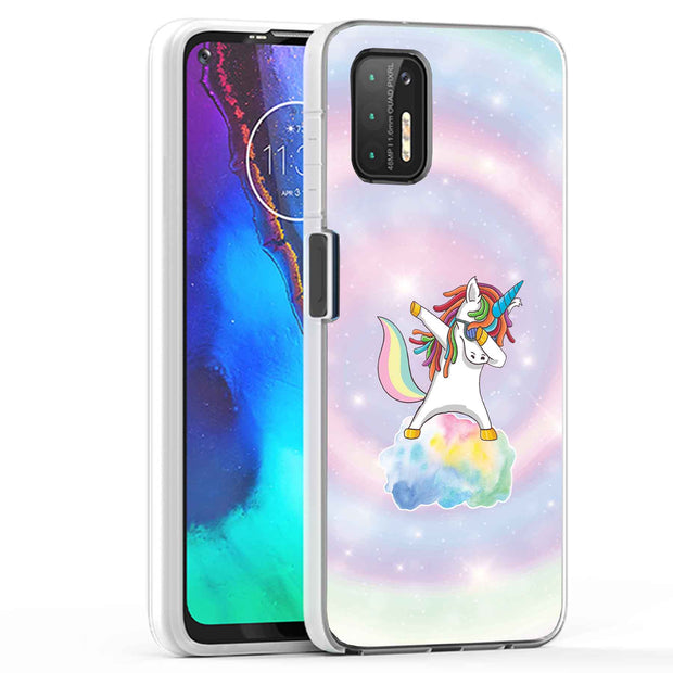 Unicorn Dabbing Print Slim Cover For Motorola Moto G (Power, Stylus, Play, 5G), Print in USA