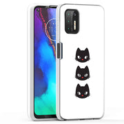 Black Cat Print Slim Cover For Motorola Moto G (Power, Stylus, Play, 5G), Print in USA