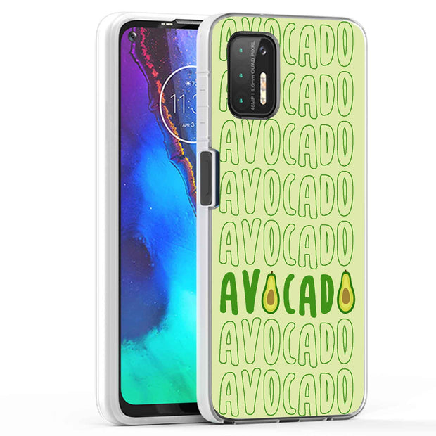 Avocado Text  Print Slim Cover For Motorola Moto G (Power, Stylus, Play, 5G), Print in USA