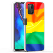 Rainbow LGBTQ Print Slim Cover For Motorola Moto G (Power, Stylus, Play, 5G), Print in USA