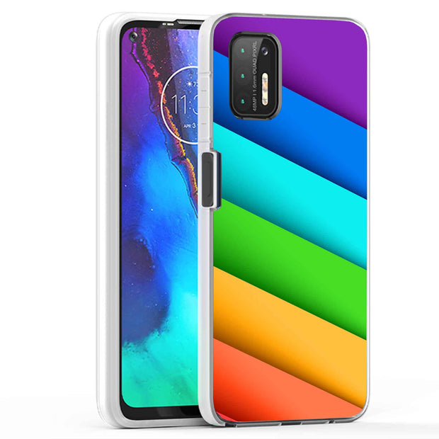 Rainbow Pride Print Slim Cover For Motorola Moto G (Power, Stylus, Play, 5G), Print in USA