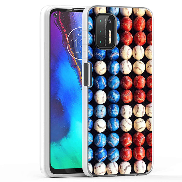 USA Baseball Print Slim Cover For Motorola Moto G (Power, Stylus, Play, 5G), Print in USA