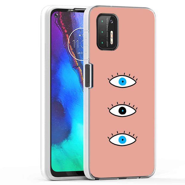 Evil Eye Blue Print Slim Cover For Motorola Moto G (Power, Stylus, Play, 5G), Print in USA