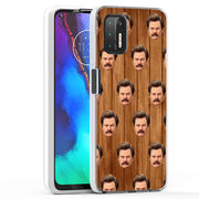 Ron Swanson Print Slim Cover For Motorola Moto G (Power, Stylus, Play, 5G), Print in USA