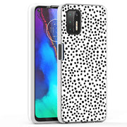 Polka Dot Blk2 Print Slim Cover For Motorola Moto G (Power, Stylus, Play, 5G), Print in USA