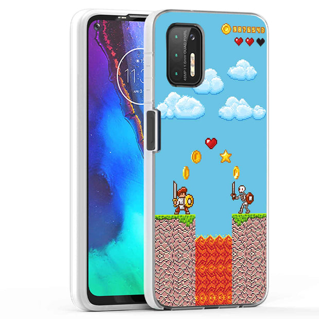 Retro Games 3 Print Slim Cover For Motorola Moto G (Power, Stylus, Play, 5G), Print in USA