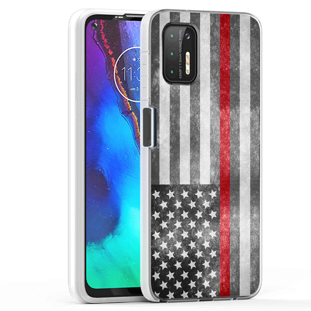 Thin Red Line Print Slim Cover For Motorola Moto G (Power, Stylus, Play, 5G), Print in USA