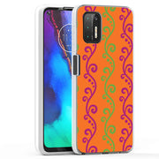 Purple Grn Vine Print Slim Cover For Motorola Moto G (Power, Stylus, Play, 5G), Print in USA