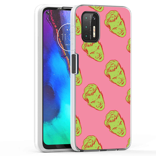 Green Heads Print Slim Cover For Motorola Moto G (Power, Stylus, Play, 5G), Print in USA