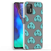 Blue Dog Print Slim Cover For Motorola Moto G (Power, Stylus, Play, 5G), Print in USA