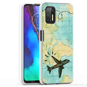 Travel World Print Slim Cover For Motorola Moto G (Power, Stylus, Play, 5G), Print in USA