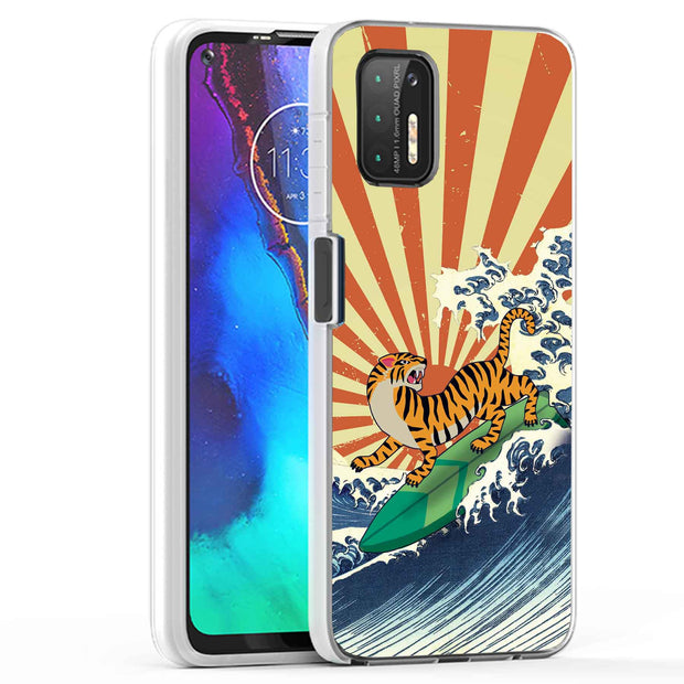 Japanese Tiger Print Slim Cover For Motorola Moto G (Power, Stylus, Play, 5G), Print in USA