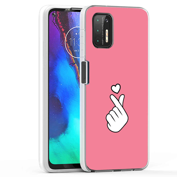 Finger Heart Print Slim Cover For Motorola Moto G (Power, Stylus, Play, 5G), Print in USA