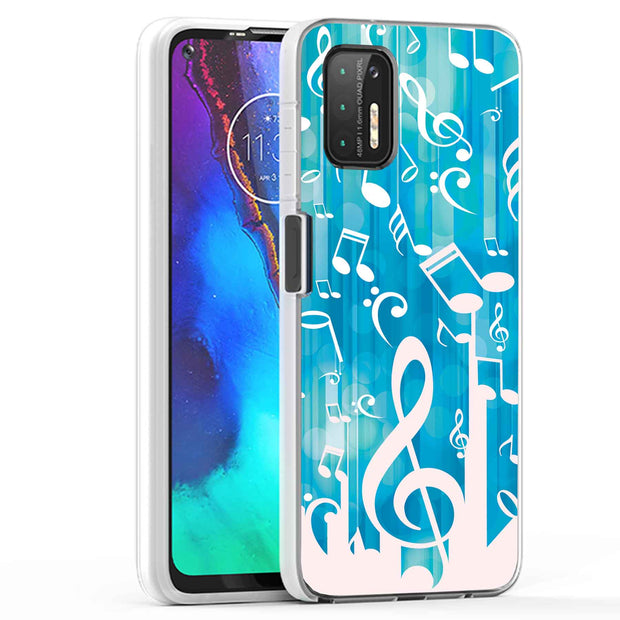 Music Note Print Slim Cover For Motorola Moto G (Power, Stylus, Play, 5G), Print in USA