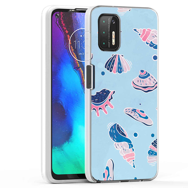 SeaShells Clams Print Slim Cover For Motorola Moto G (Power, Stylus, Play, 5G), Print in USA