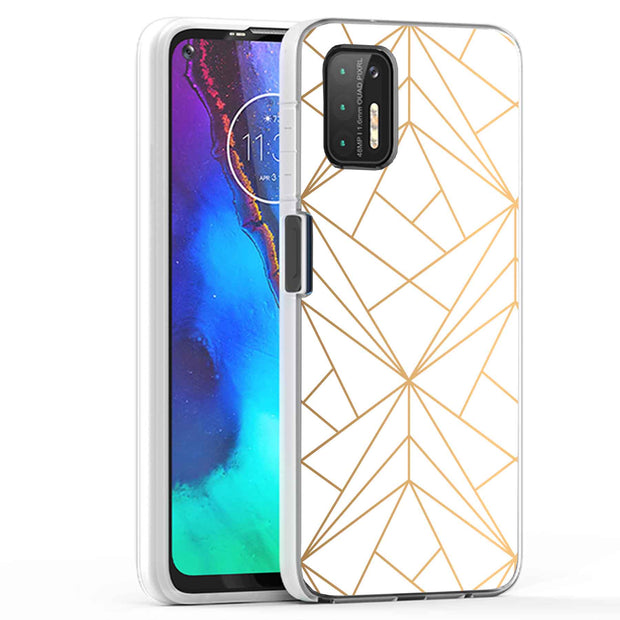 Golden Pattern Print Slim Cover For Motorola Moto G (Power, Stylus, Play, 5G), Print in USA