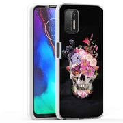 Flower Skull Print Slim Cover For Motorola Moto G (Power, Stylus, Play, 5G), Print in USA