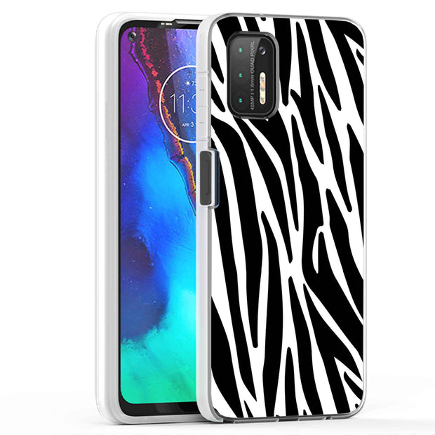 Zebra 2 Print Slim Cover For Motorola Moto G (Power, Stylus, Play, 5G), Print in USA