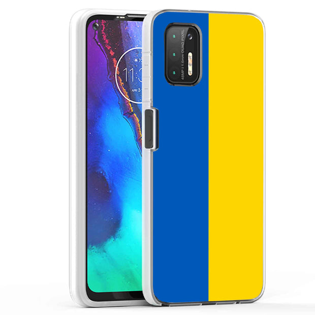 Flag Ukraine Print Slim Cover For Motorola Moto G (Power, Stylus, Play, 5G), Print in USA