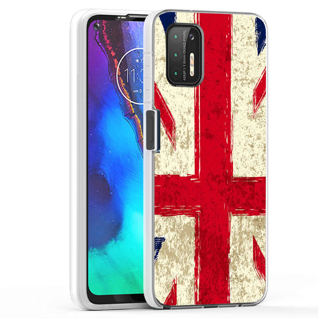 Old UK Flag Print Slim Cover For Motorola Moto G (Power, Stylus, Play, 5G), Print in USA