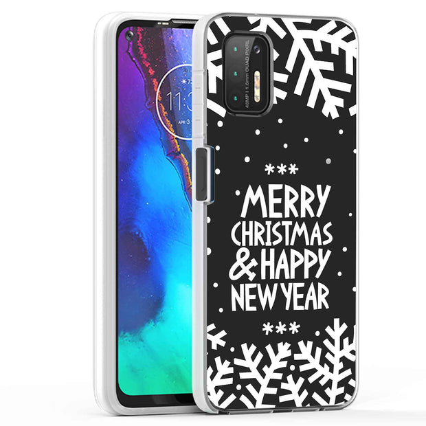 Merry Christmas Print Slim Cover For Motorola Moto G (Power, Stylus, Play, 5G), Print in USA