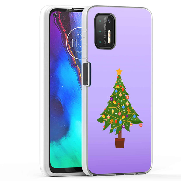 Xmas Tree Print Slim Cover For Motorola Moto G (Power, Stylus, Play, 5G), Print in USA