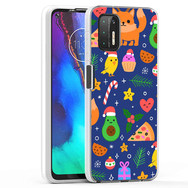 Cute Xmas Print Slim Cover For Motorola Moto G (Power, Stylus, Play, 5G), Print in USA