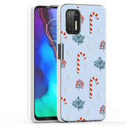 Candy Cane Print Slim Cover For Motorola Moto G (Power, Stylus, Play, 5G), Print in USA