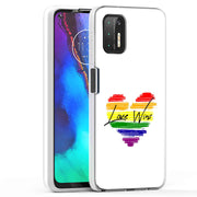 Rainbow Love 2 Print Slim Cover For Motorola Moto G (Power, Stylus, Play, 5G), Print in USA