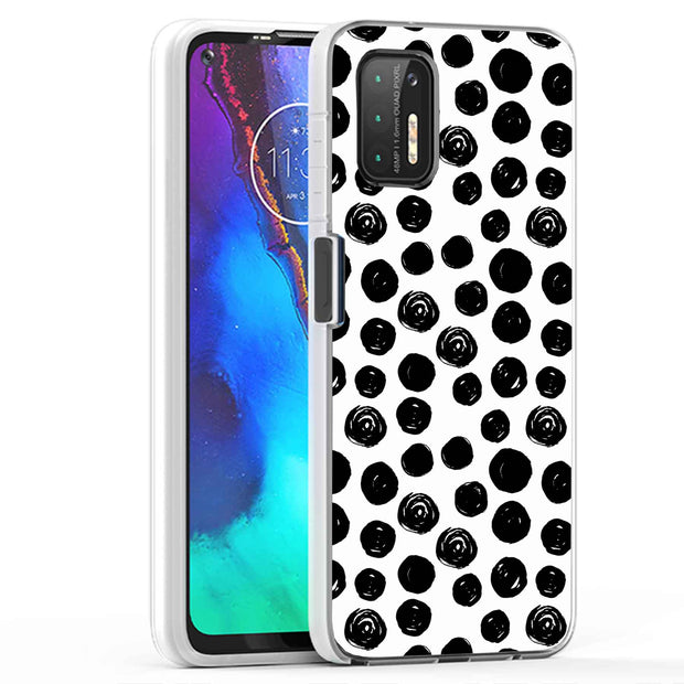 Polka Dot 8 Print Slim Cover For Motorola Moto G (Power, Stylus, Play, 5G), Print in USA