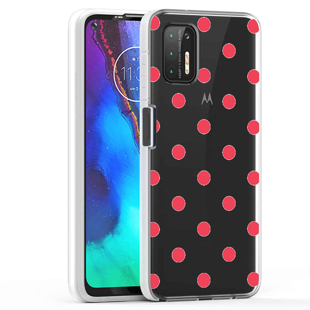 Dots Clear Print Slim Cover For Motorola Moto G (Power, Stylus, Play, 5G), Print in USA