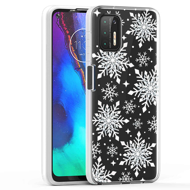 Snowflake 2 Print Slim Cover For Motorola Moto G (Power, Stylus, Play, 5G), Print in USA